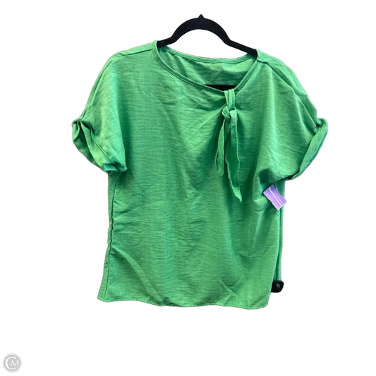 Top Short Sleeve By Clothes Mentor In Green, Size: L