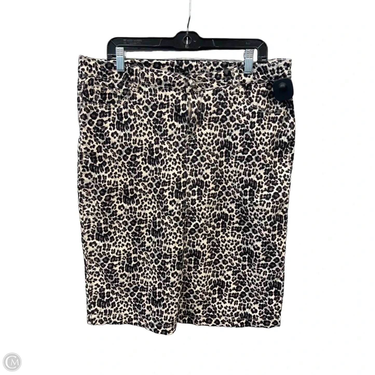 Skirt Midi By Clothes Mentor In Animal Print, Size: 14