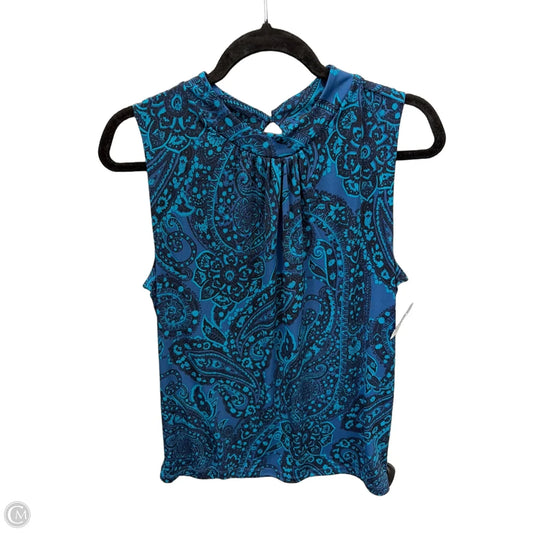 Top Sleeveless By Banana Republic In Blue, Size: M