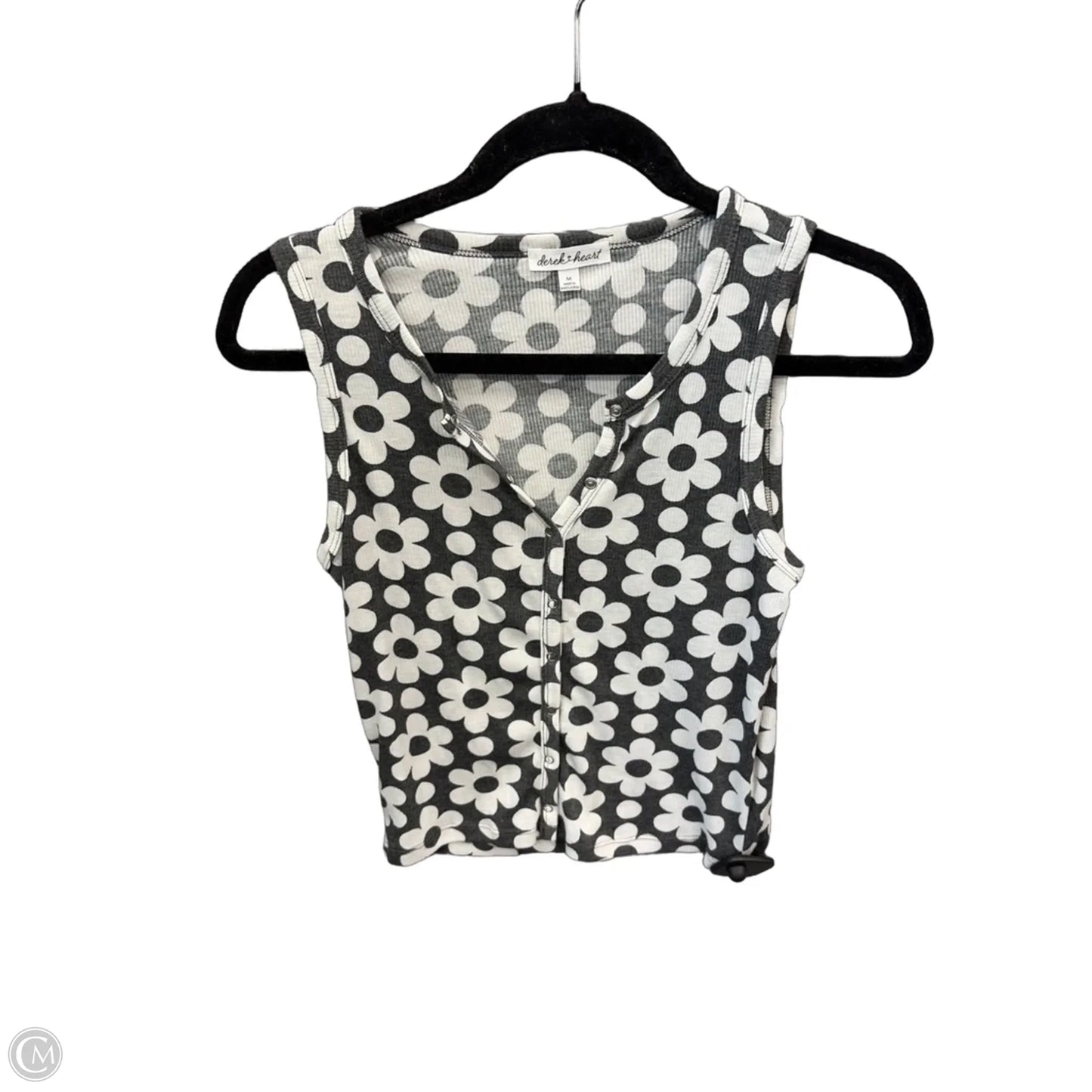 Top Sleeveless By Derek Heart In Floral Print, Size: M
