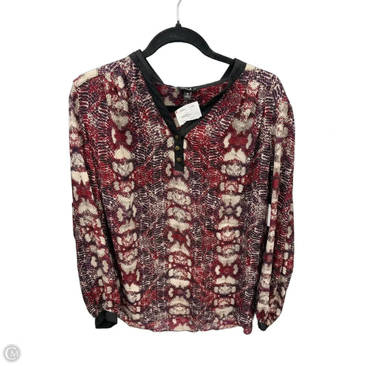 Top Long Sleeve By Sami & Jo In Multi-colored, Size: 1x