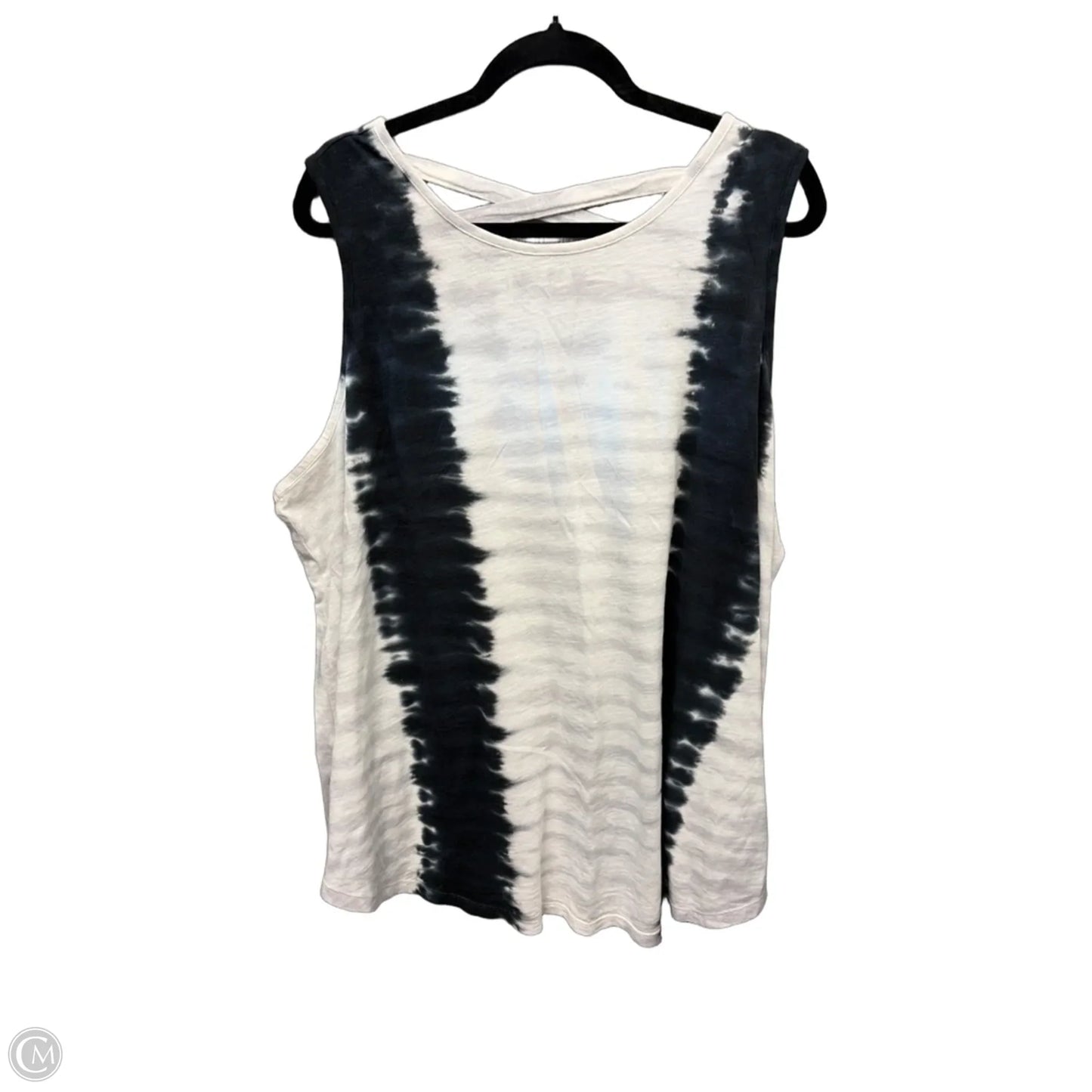 Top Sleeveless By Terra & Sky In Tie Dye Print, Size: 2x