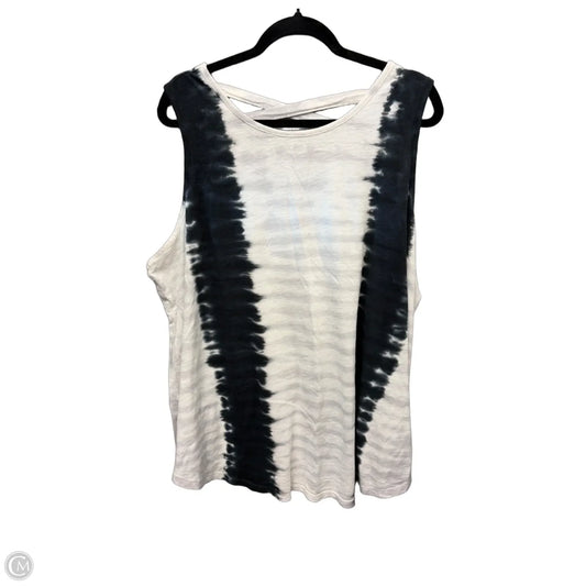 Top Sleeveless By Terra & Sky In Tie Dye Print, Size: 2x