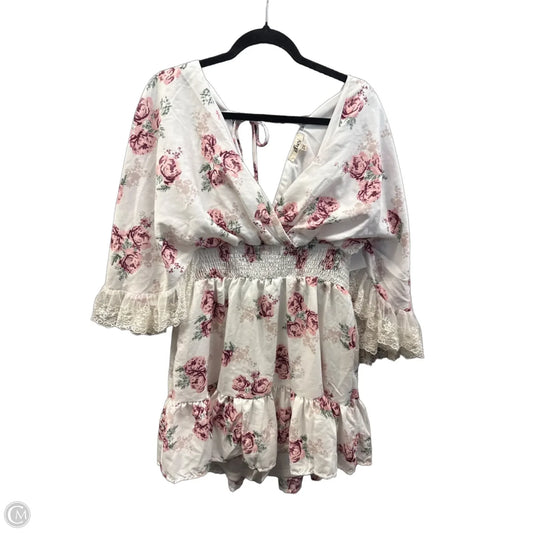 Dress Casual Midi By Blush In Floral Print, Size: 2x