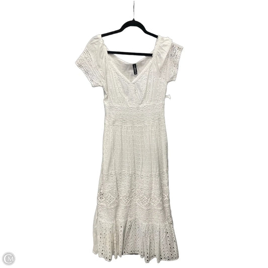 Dress Casual Maxi By Clothes Mentor In White, Size: L