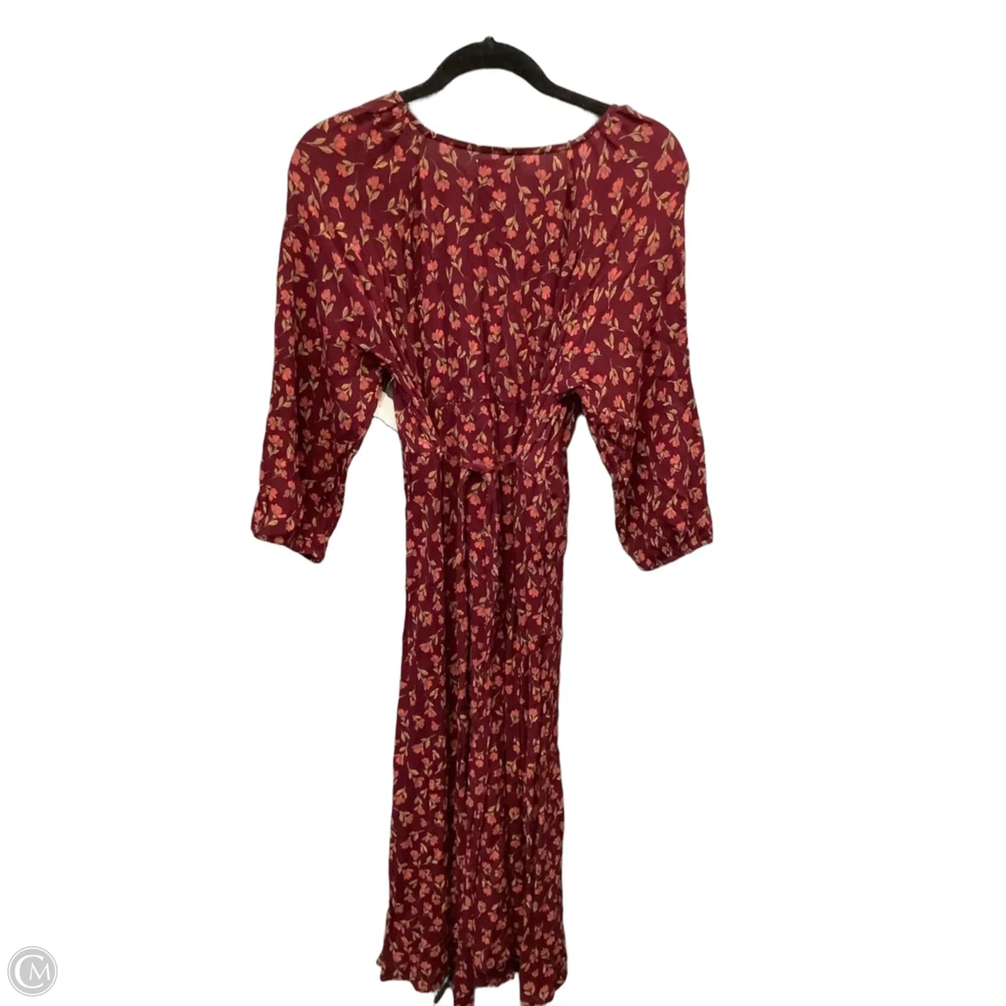 Dress Casual Midi By Sonoma In Maroon, Size: M