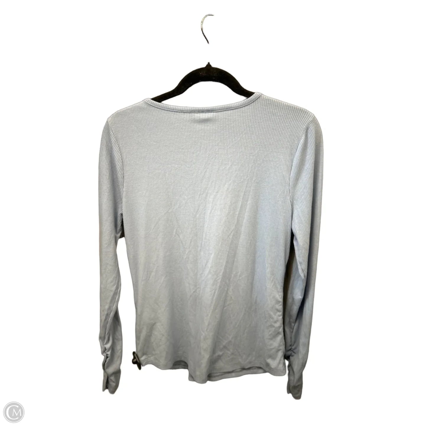 Top Long Sleeve By Inc In Blue, Size: L