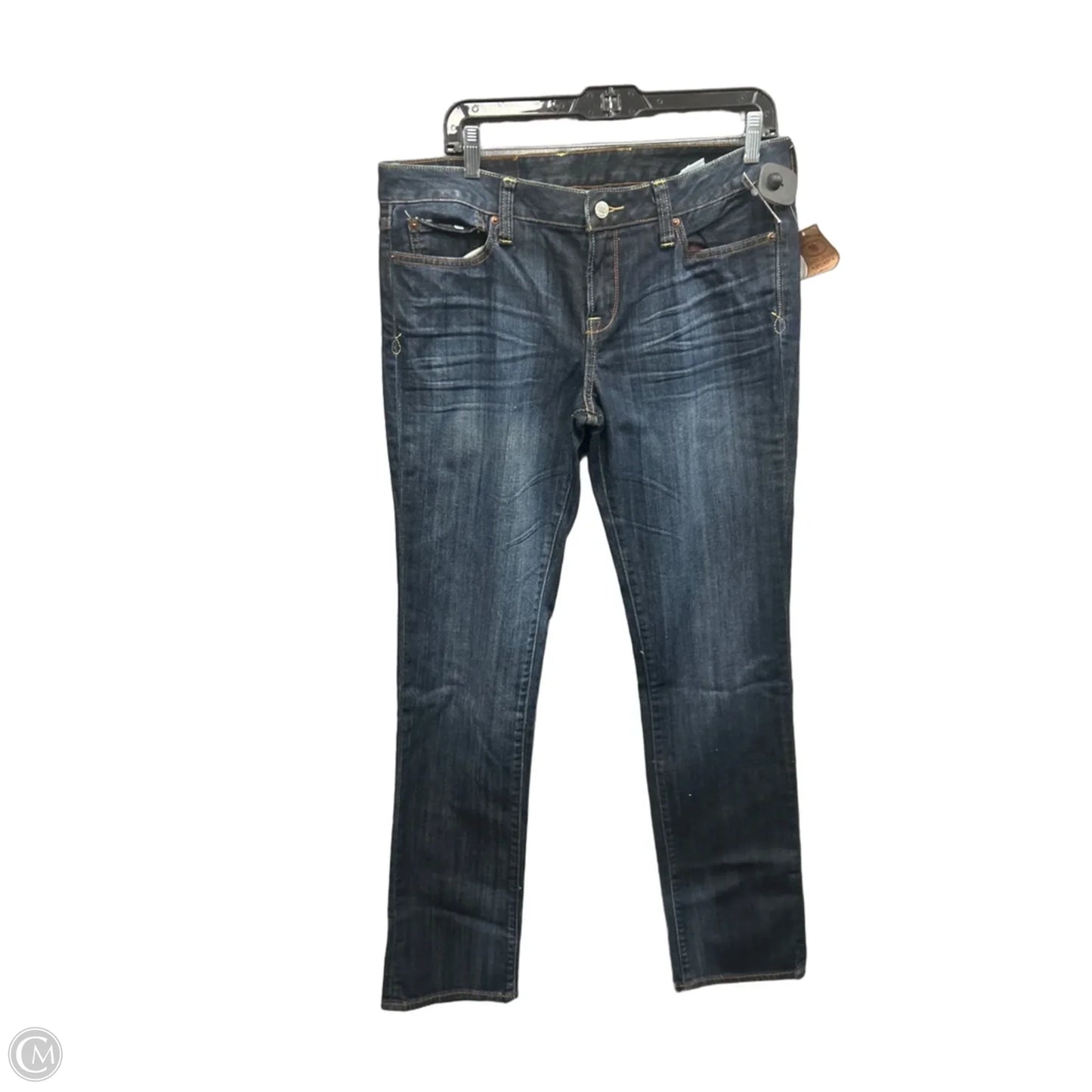 Jeans Straight By Lucky Brand In Blue Denim, Size: 14
