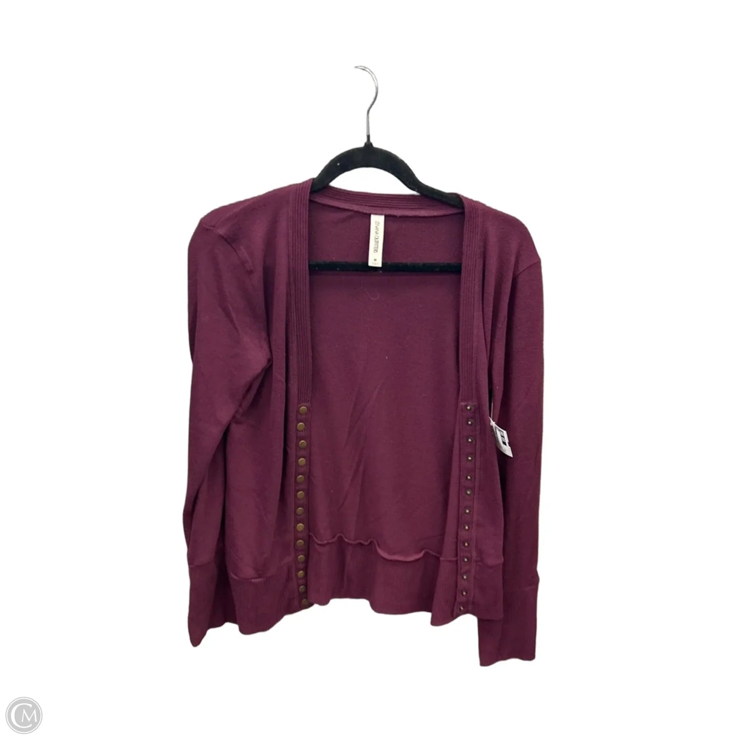 Cardigan By Zenana Outfitters In Purple, Size: M