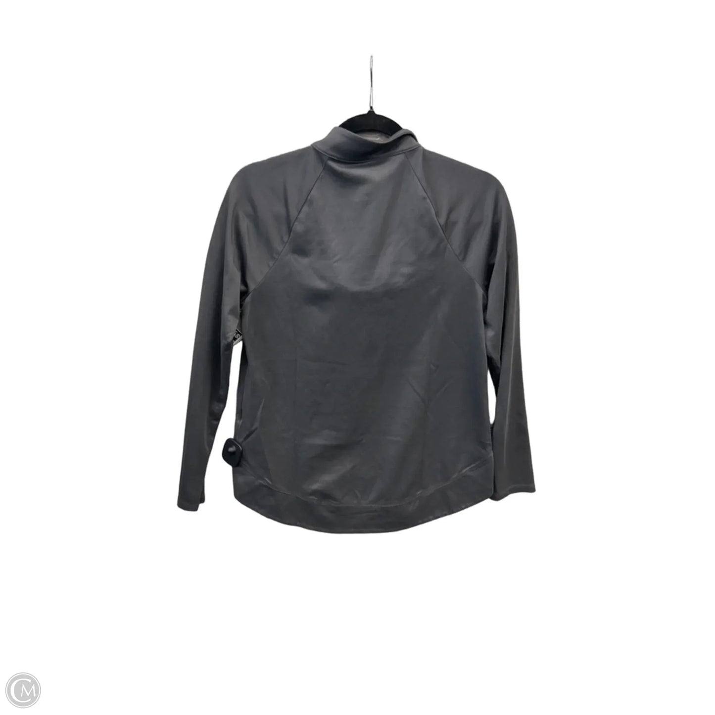 Athletic Top Long Sleeve Collar By Port Authority In Grey, Size: S