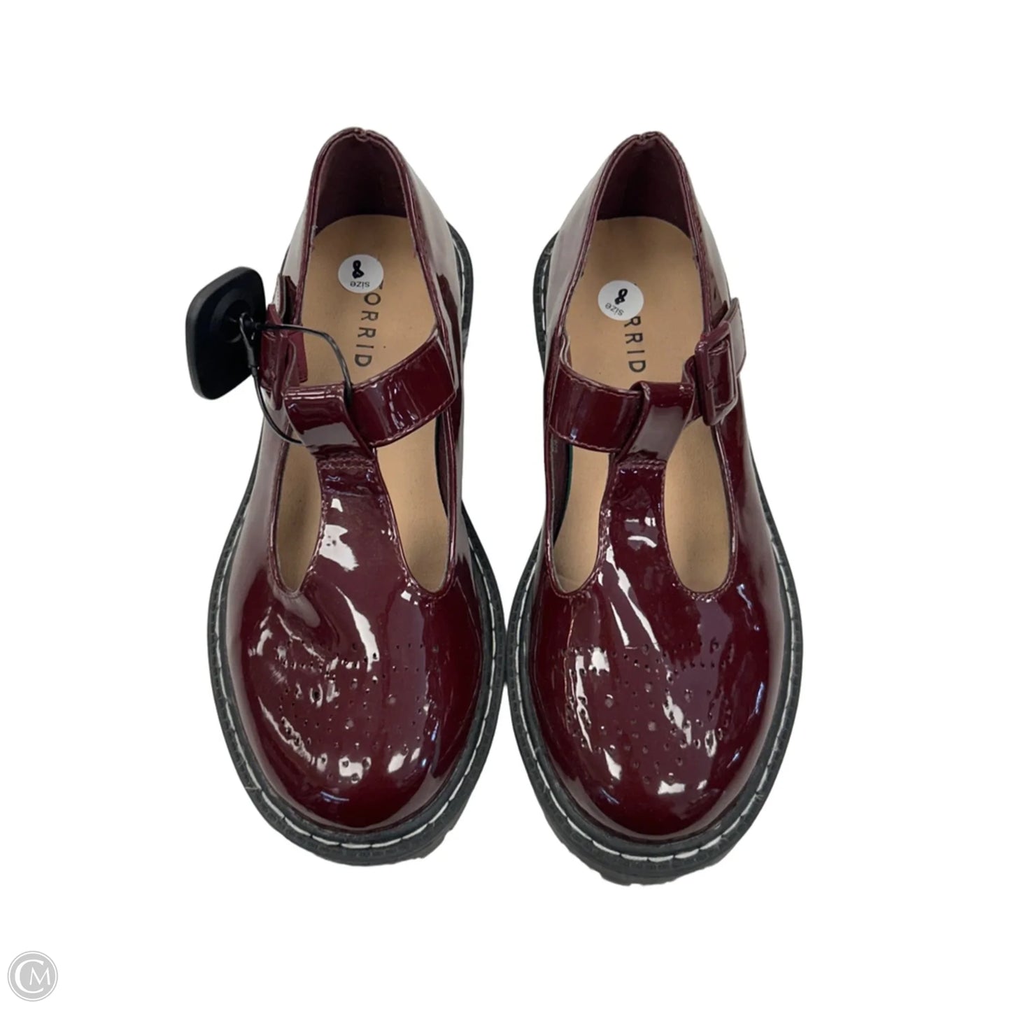 Shoes Flats By Torrid In Maroon, Size: 8