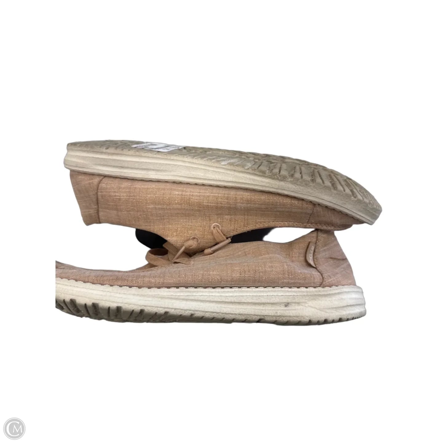Shoes Flats By Hey Dude In Peach, Size: 10