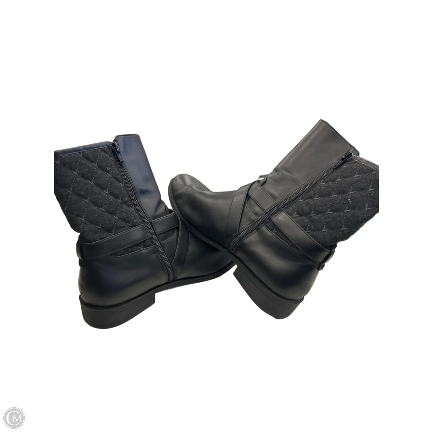 Boots Ankle Heels By Vionic In Black, Size: 10