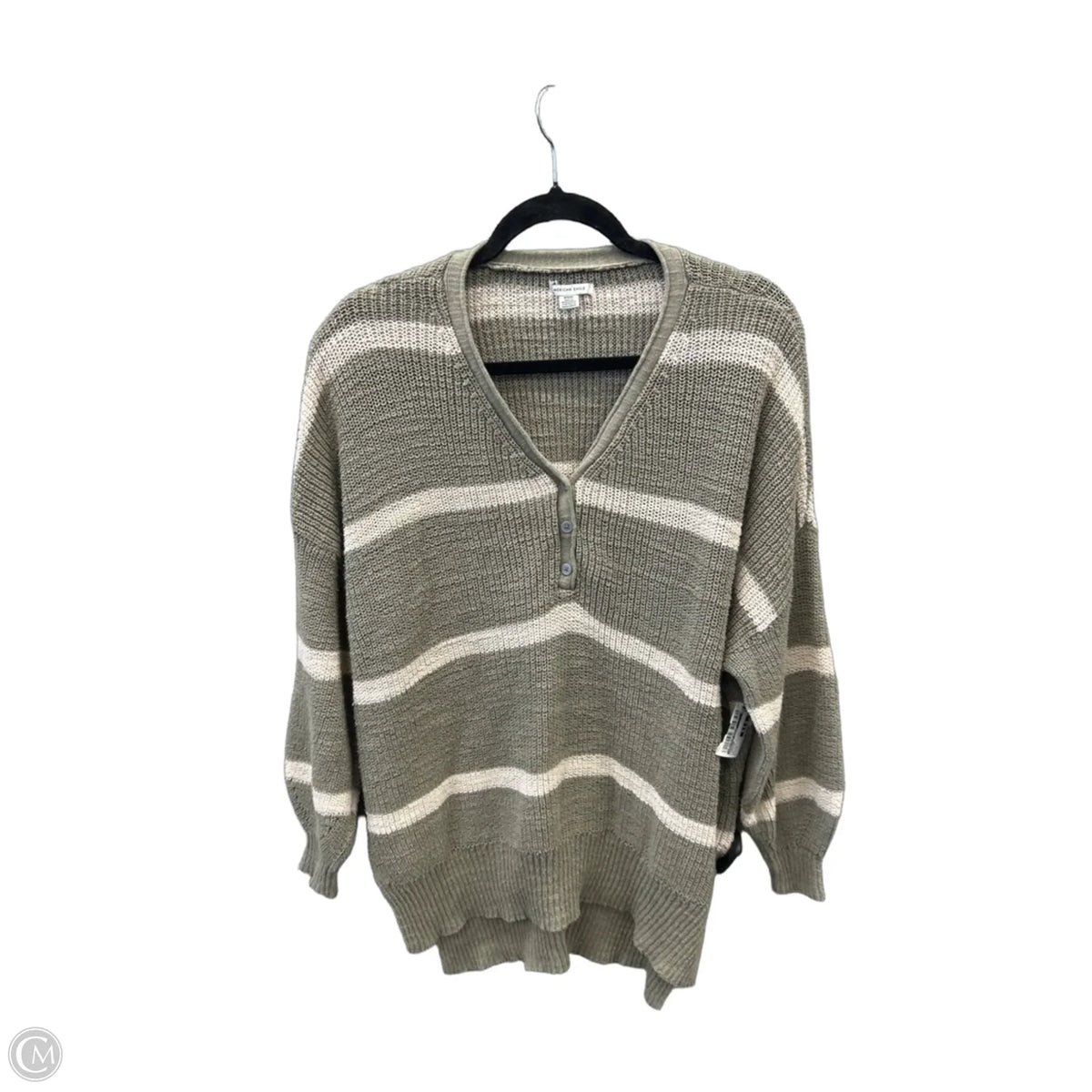 Sweater By American Eagle In Striped Pattern, Size: M
