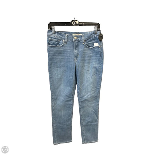 Jeans Straight By Levis In Blue Denim, Size: 4