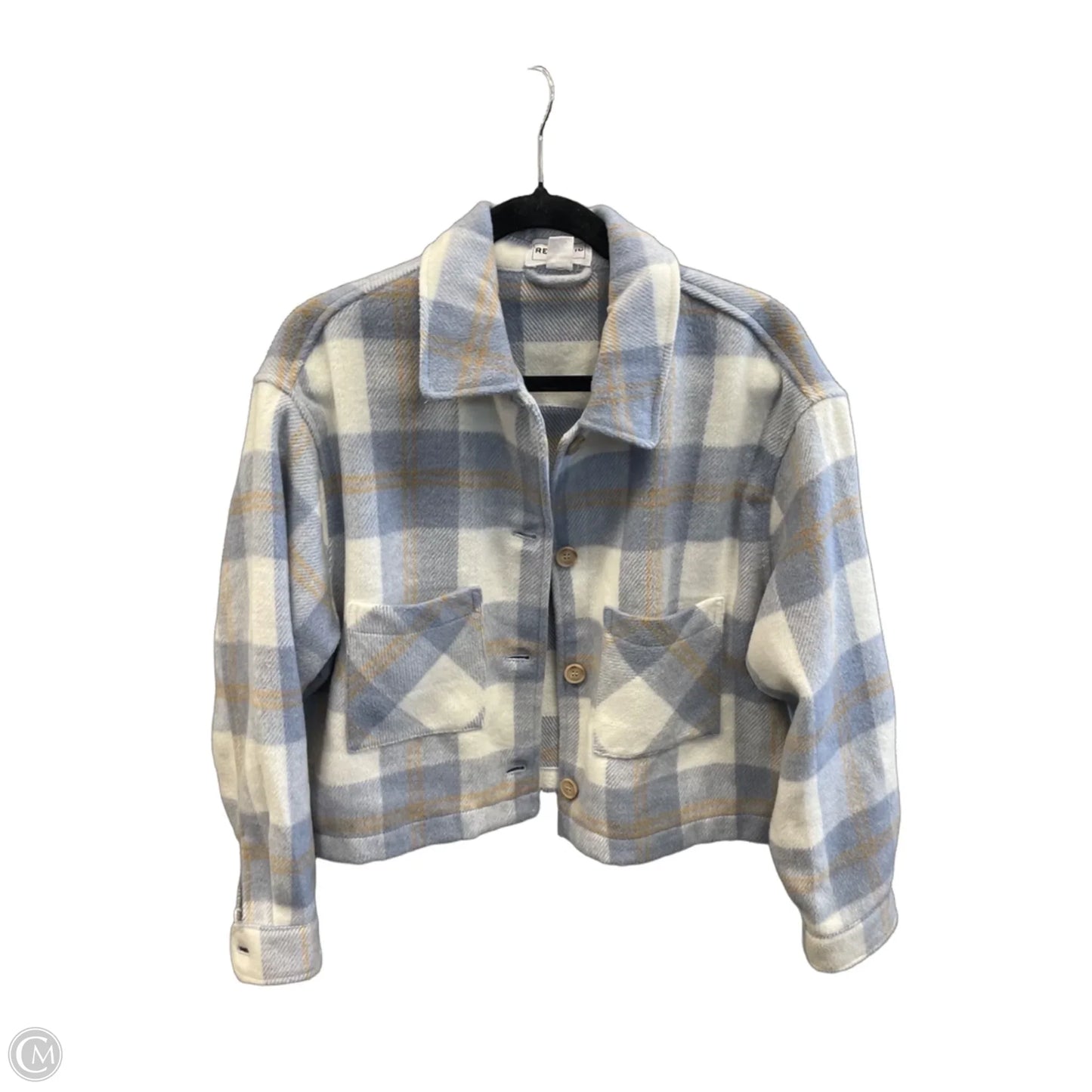 Jacket Fleece By For The Republic In Plaid Pattern, Size: M