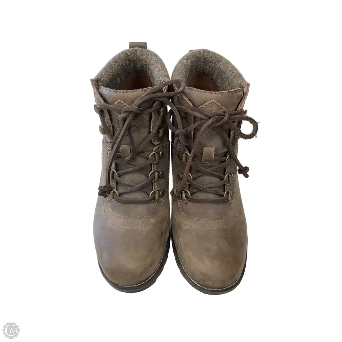 Boots Ankle Heels By Sperry In Brown, Size: 8