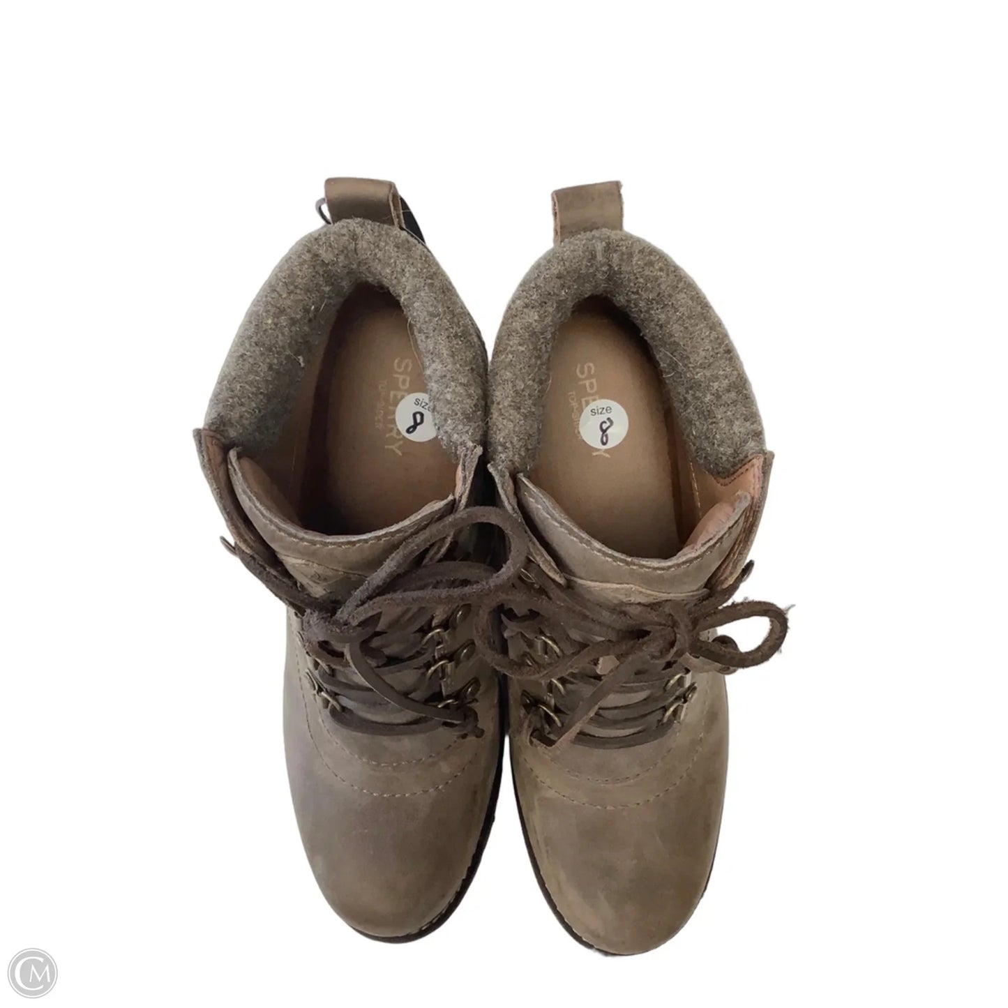 Boots Ankle Heels By Sperry In Brown, Size: 8