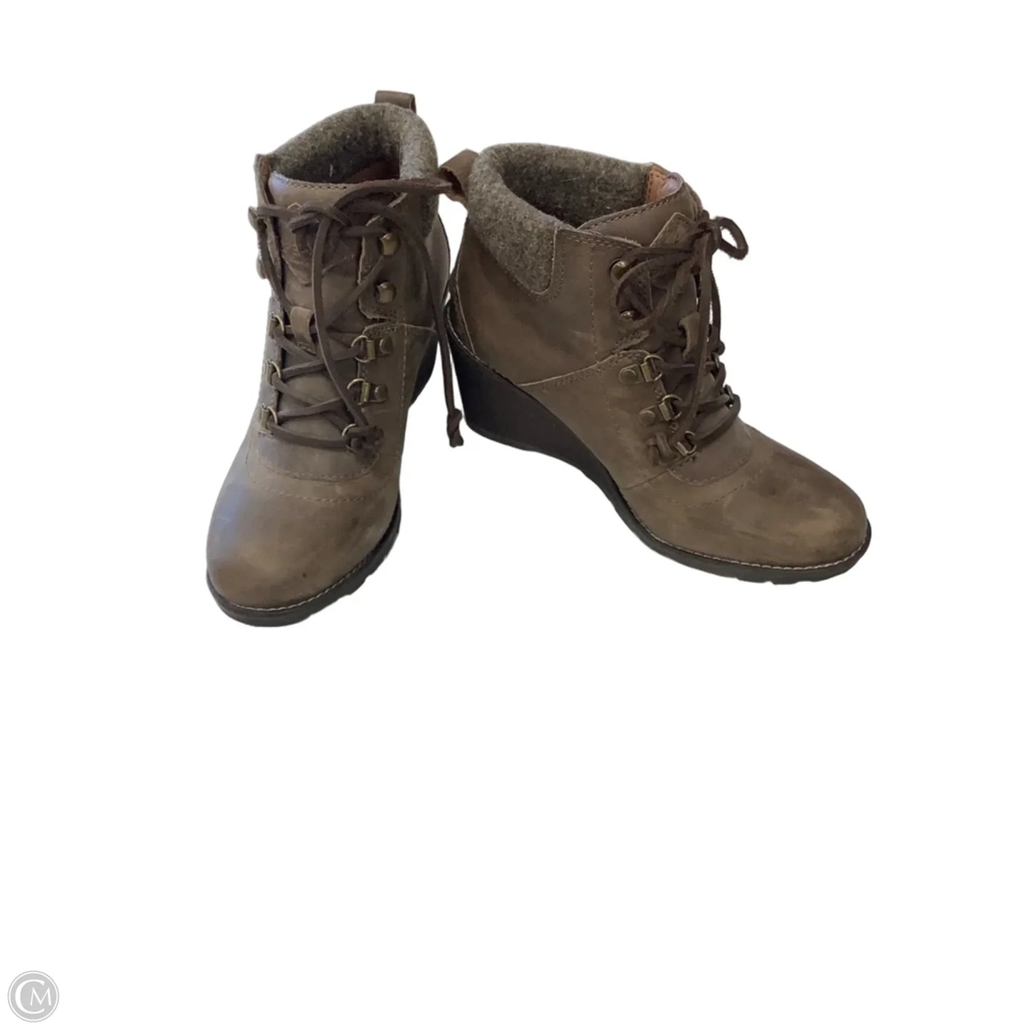 Boots Ankle Heels By Sperry In Brown, Size: 8