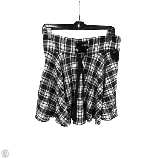 Skirt Mini & Short By Shein In Plaid Pattern, Size: 12