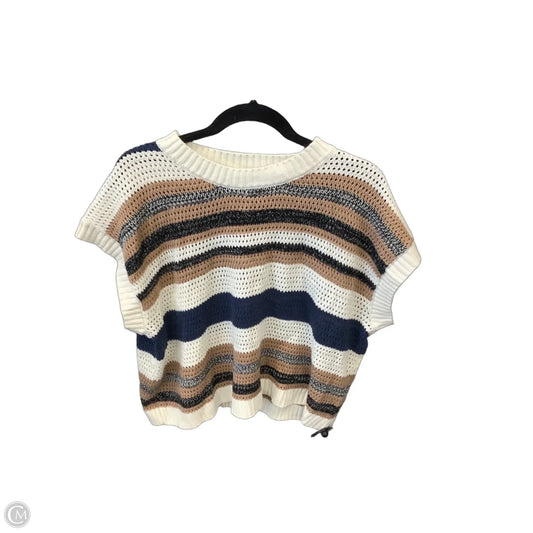 Sweater Short Sleeve By Shein In Multi-colored, Size: L