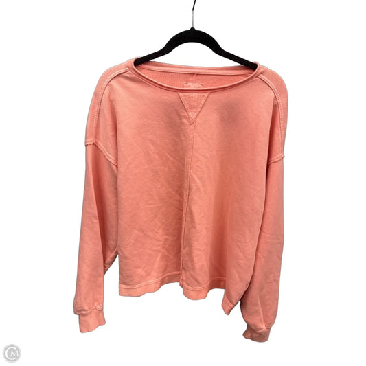 Top Long Sleeve By Aerie In Coral, Size: Sp