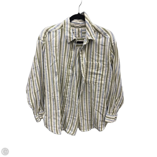 Top Long Sleeve By Aerie In Striped Pattern, Size: Sp