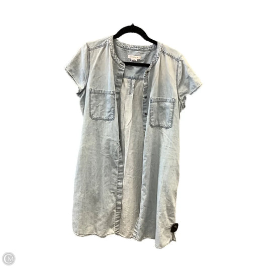 Dress Casual Midi By Liz Claiborne In Blue, Size: M