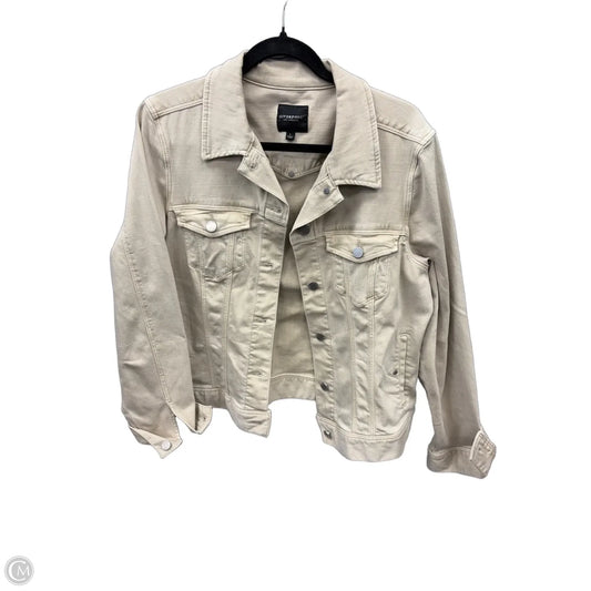 Jacket Denim By Liverpool In Beige, Size: L