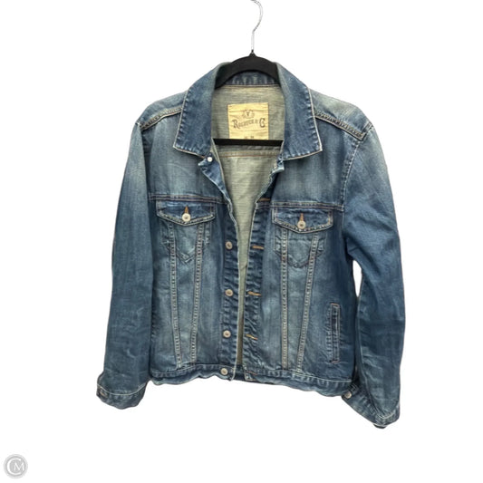 Jacket Denim By Roebuck In Blue Denim, Size: M