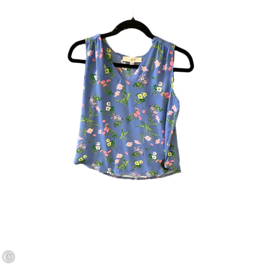 Top Sleeveless By Loft In Blue, Size: Sp