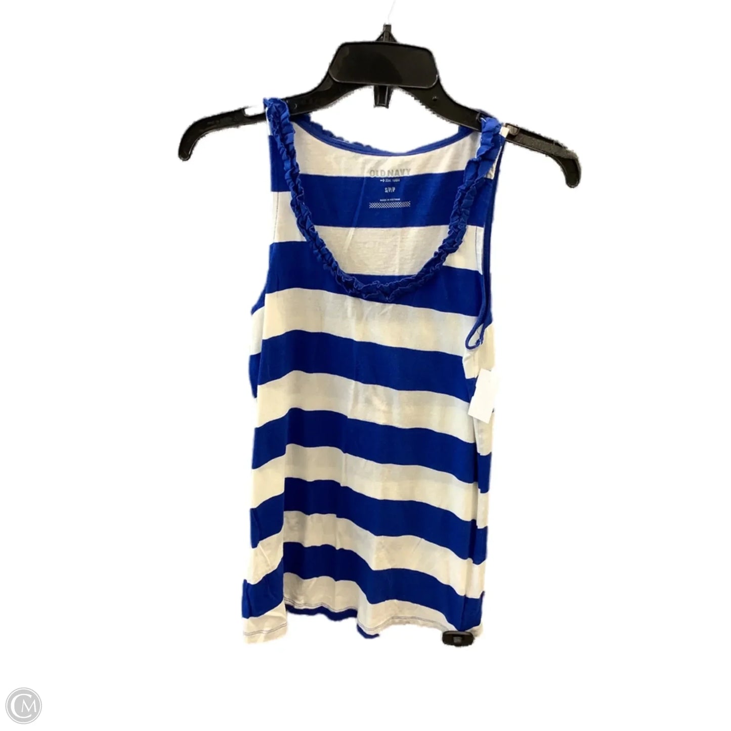 Top Sleeveless By Old Navy In Blue & White, Size: Sp