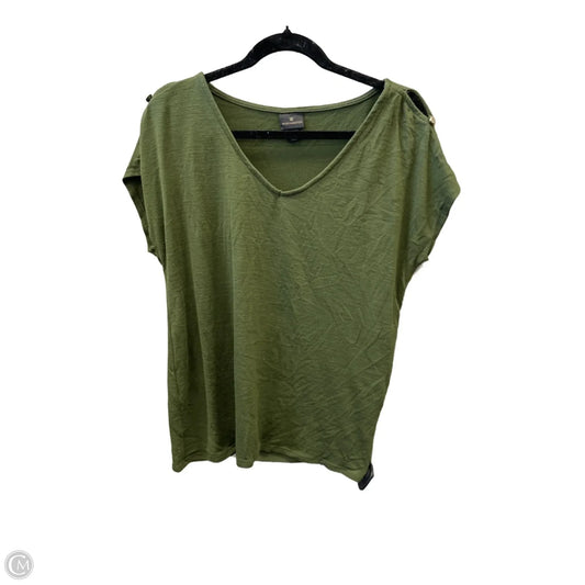 Top Short Sleeve By Worthington In Green, Size: L
