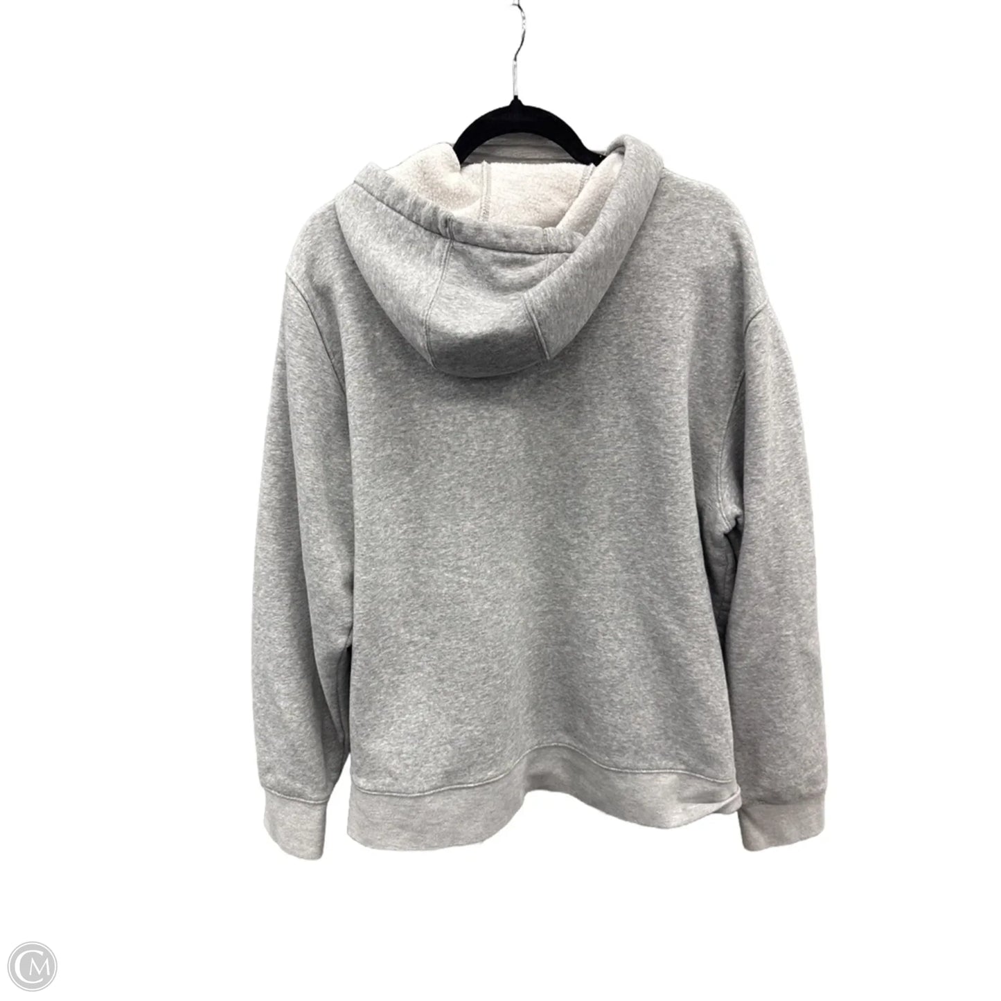 Sweatshirt Hoodie By Reebok In Grey, Size: Xl