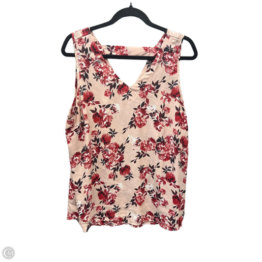 Blouse Sleeveless By Maurices In Pink, Size: Xl