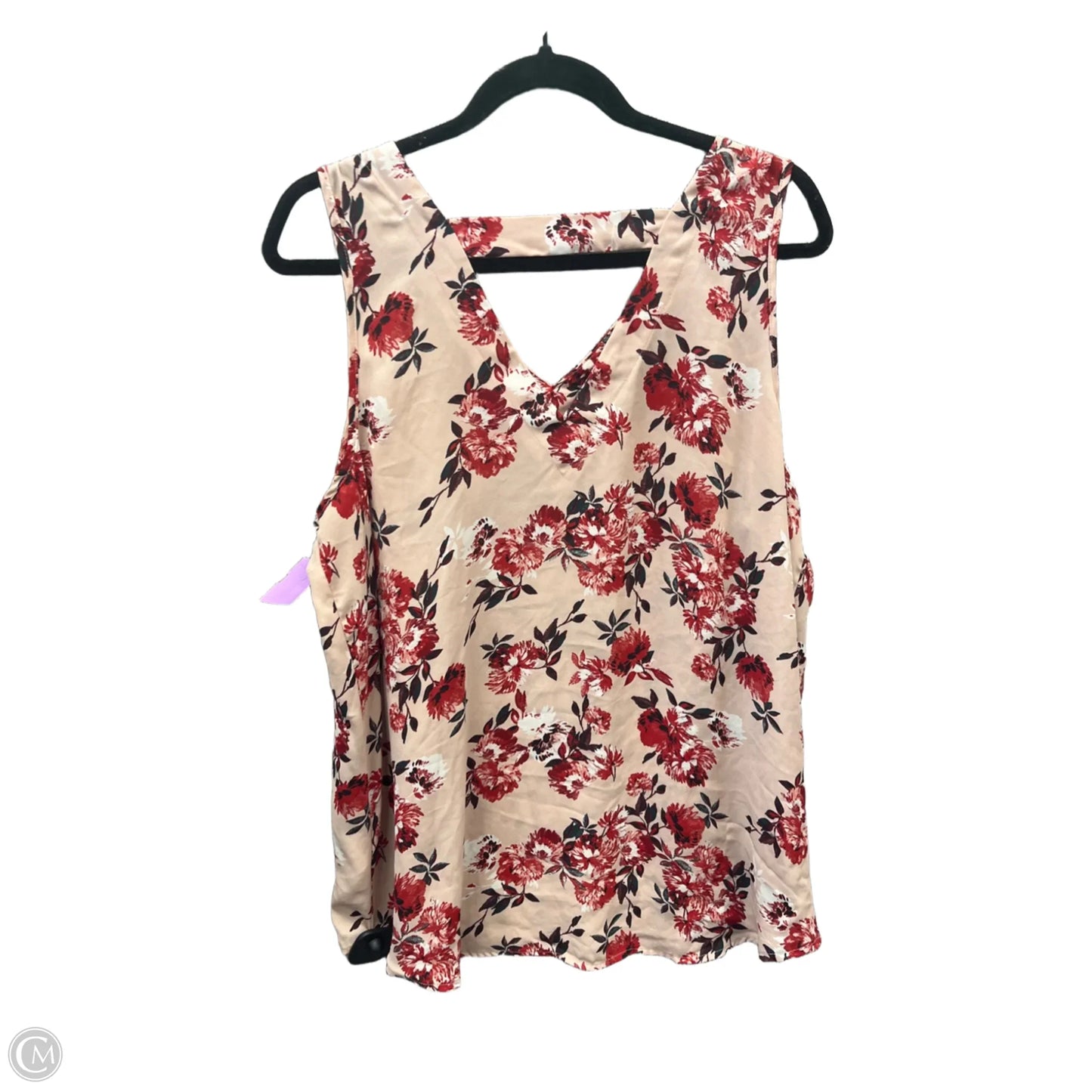 Blouse Sleeveless By Maurices In Pink, Size: Xl