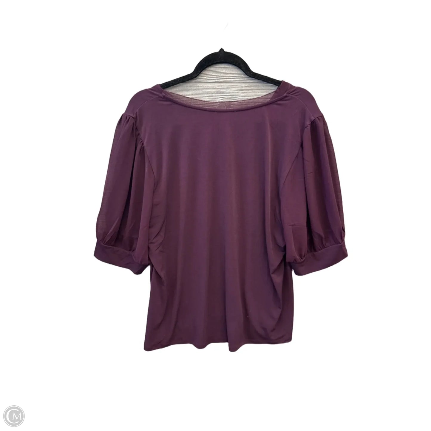 Top Long Sleeve By Calvin Klein In Purple, Size: Xl