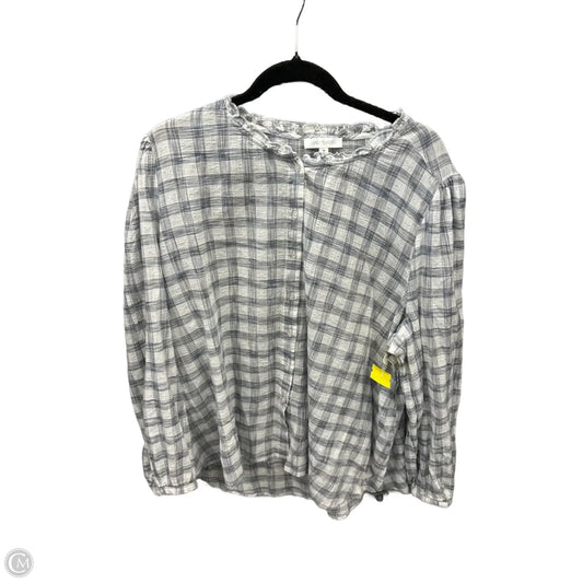 Top Long Sleeve By Daily Thread In White, Size: 1x