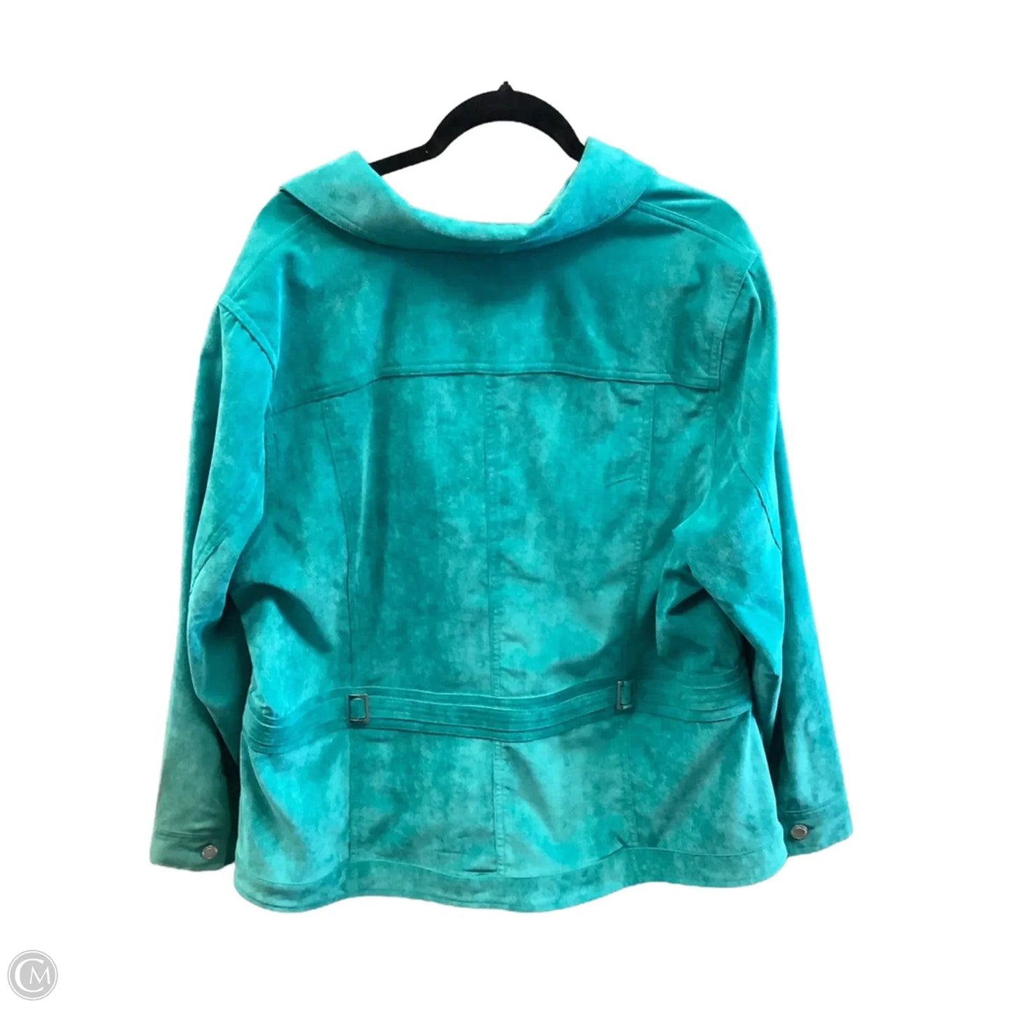 Jacket Fleece By Cj Banks In Green, Size: 2x