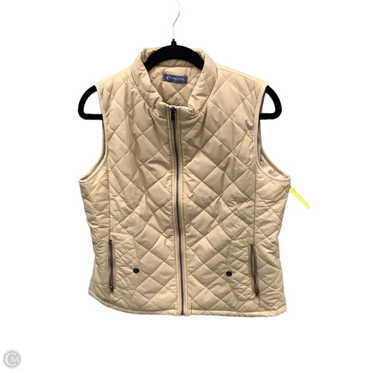 Vest Puffer & Quilted By Clothes Mentor In Beige, Size: M