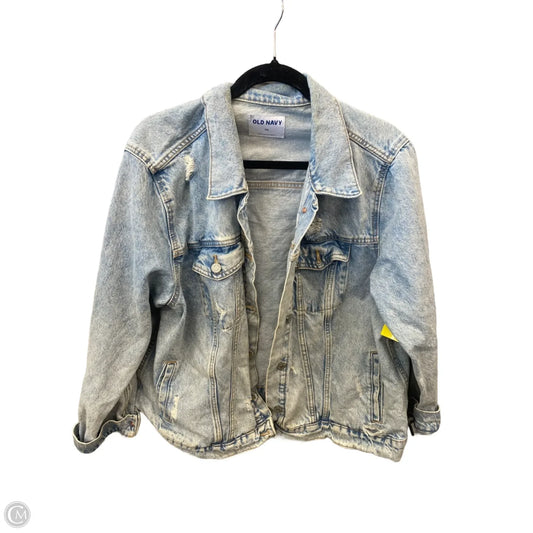 Jacket Denim By Old Navy In Blue Denim, Size: Xxl