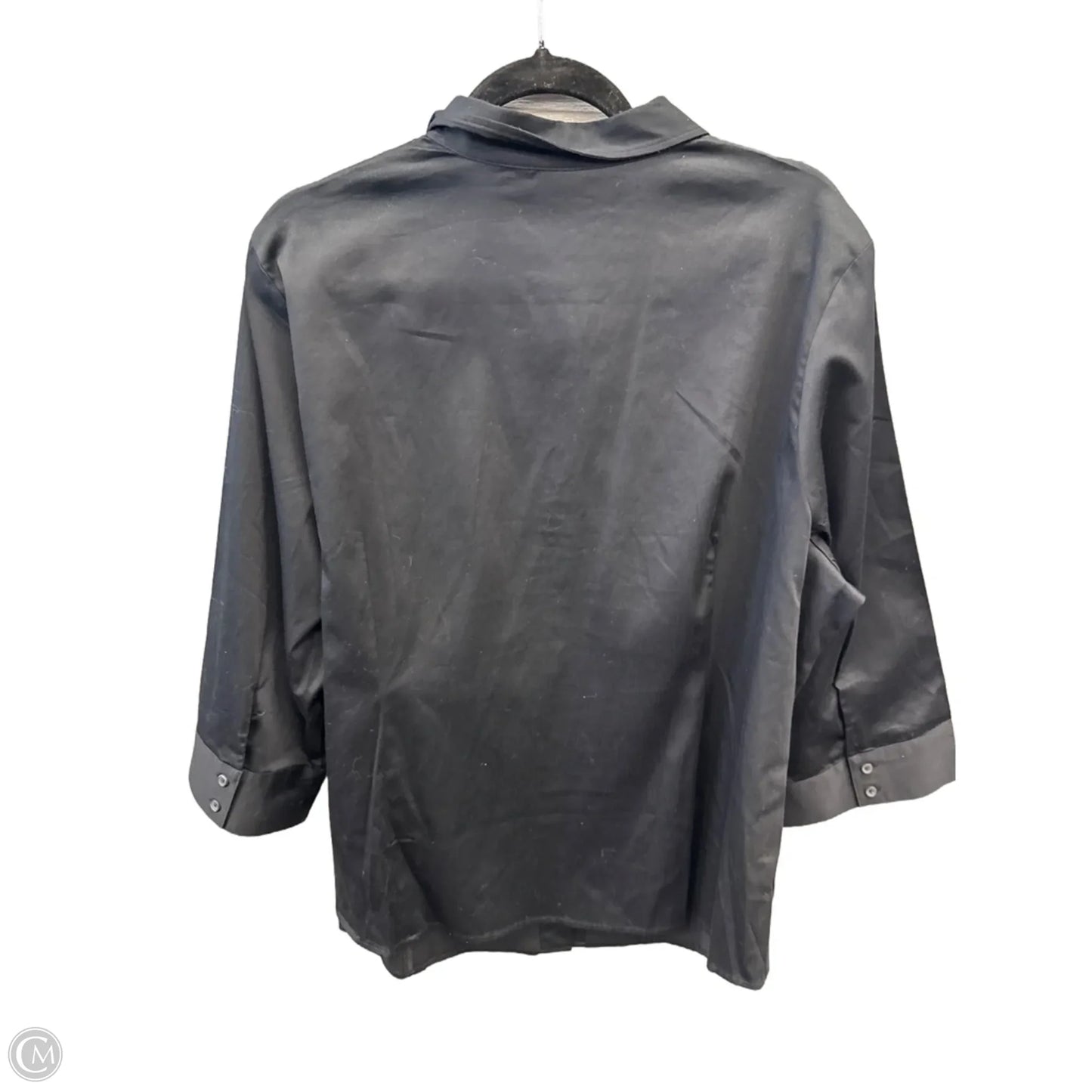 Top Long Sleeve By Apt 9 In Black, Size: 2x