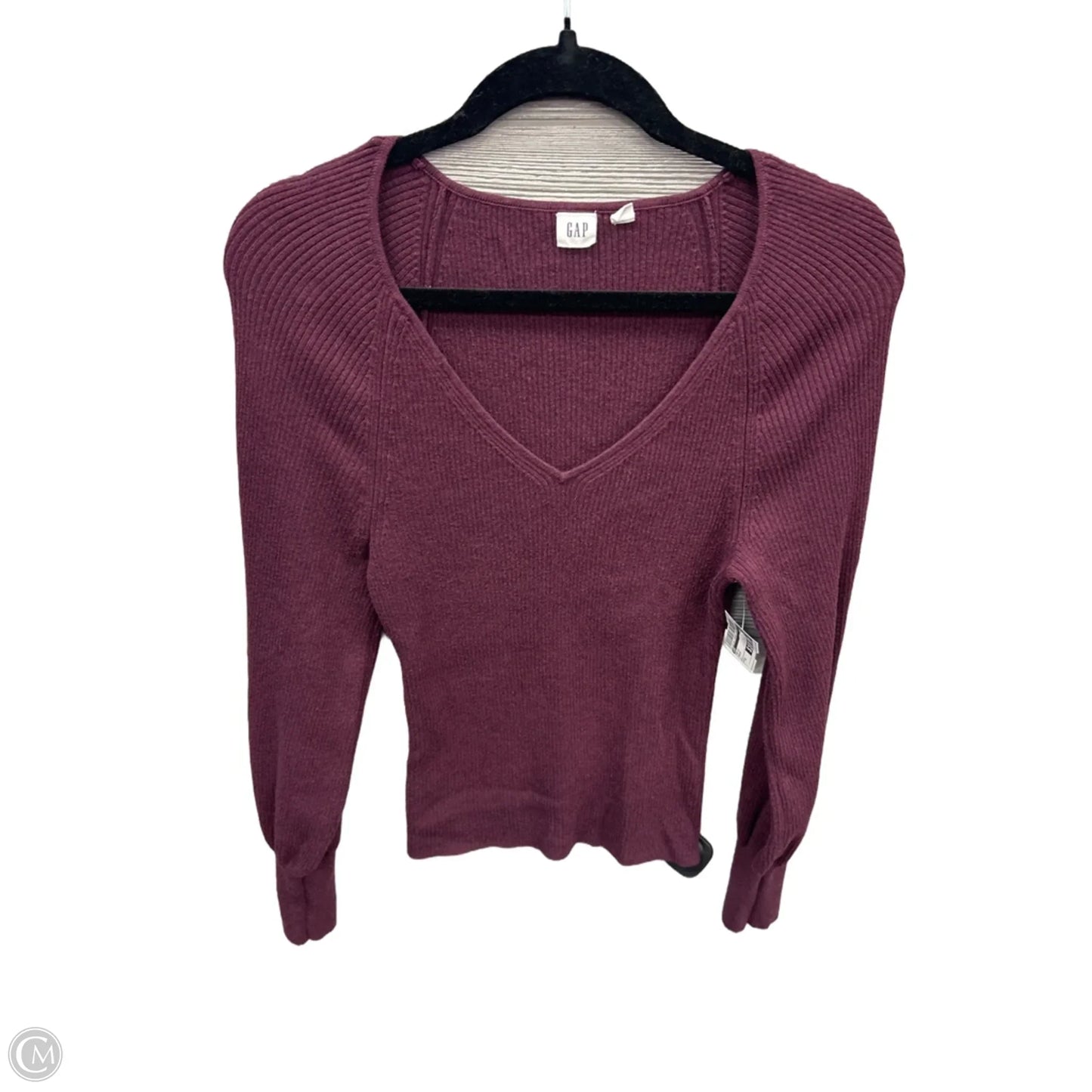 Top Long Sleeve By Gap In Maroon, Size: S