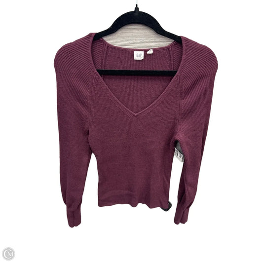 Top Long Sleeve By Gap In Maroon, Size: S