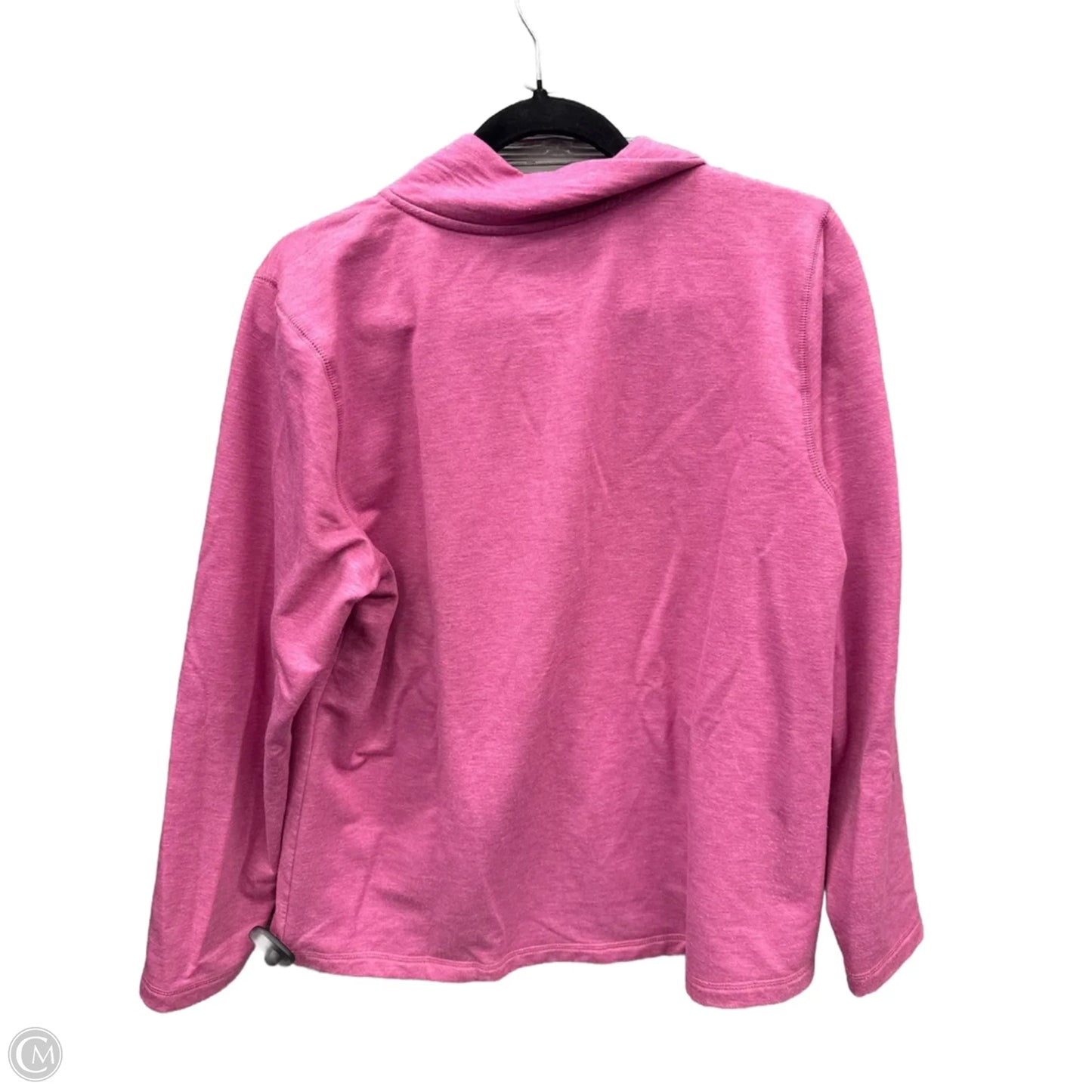 Sweatshirt Collar By Croft And Barrow In Pink, Size: L