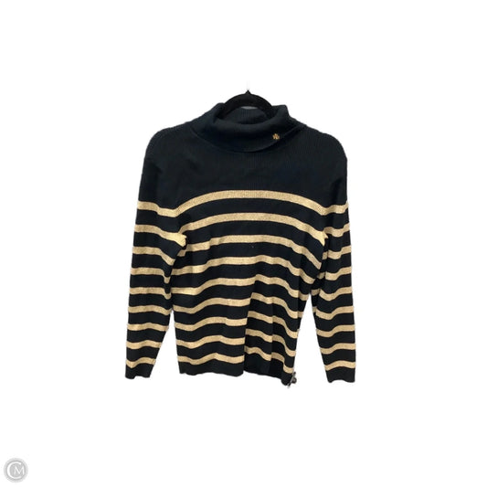 Sweater By Lauren By Ralph Lauren In Striped Pattern, Size: 1x