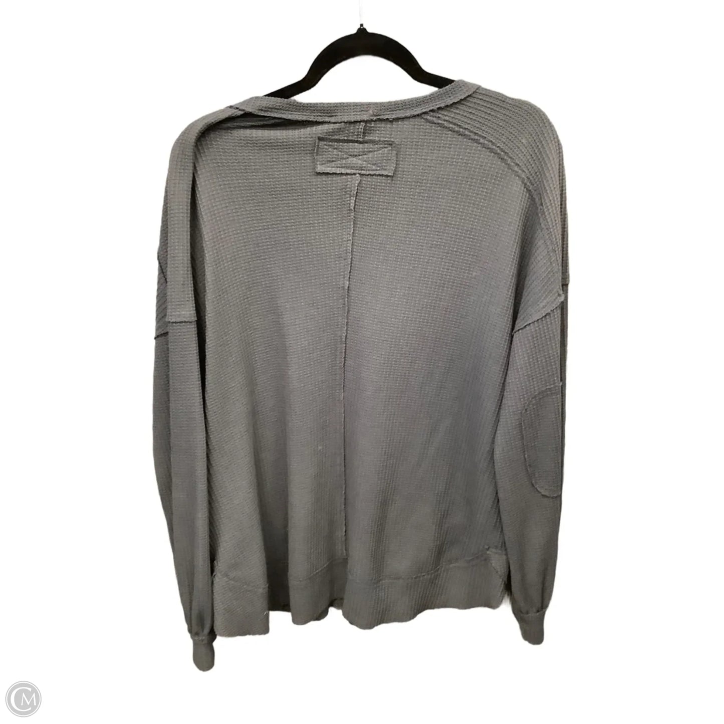 Top Long Sleeve By New In In Grey, Size: M