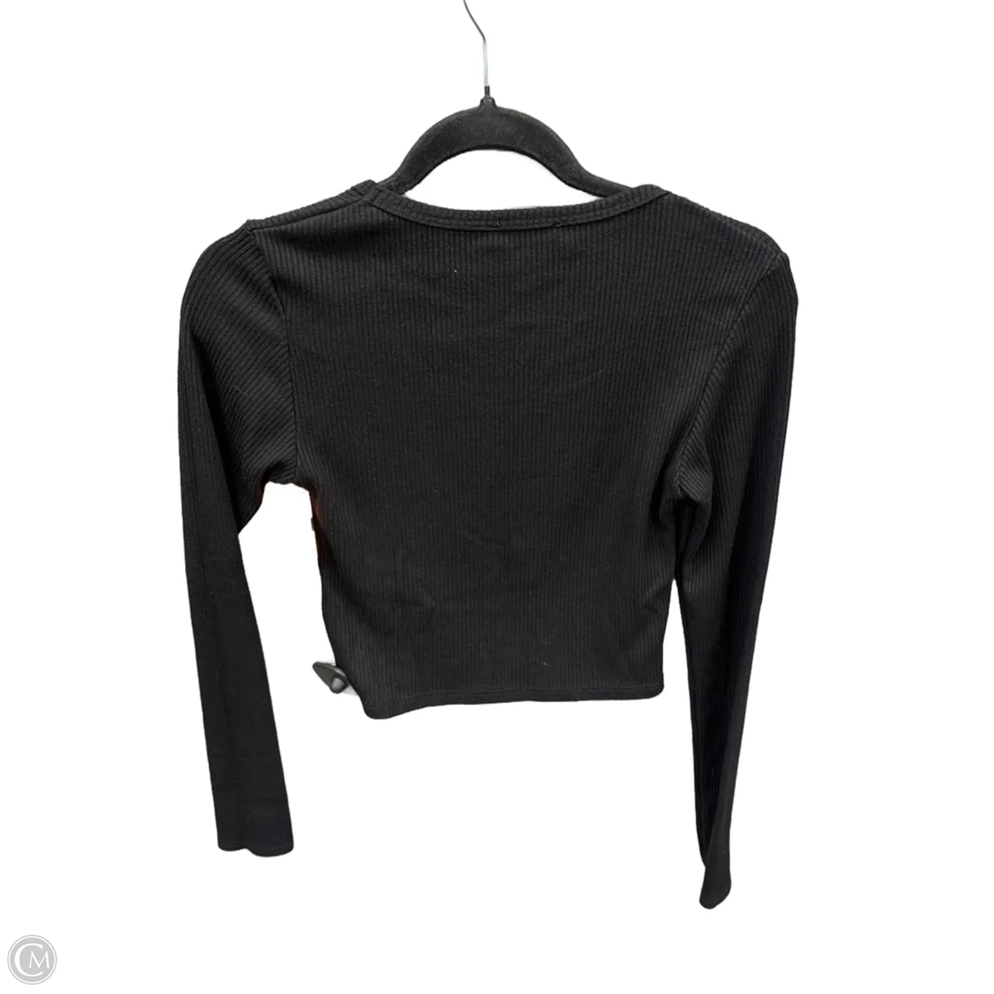 Top Long Sleeve Basic By Clothes Mentor In Black, Size: M
