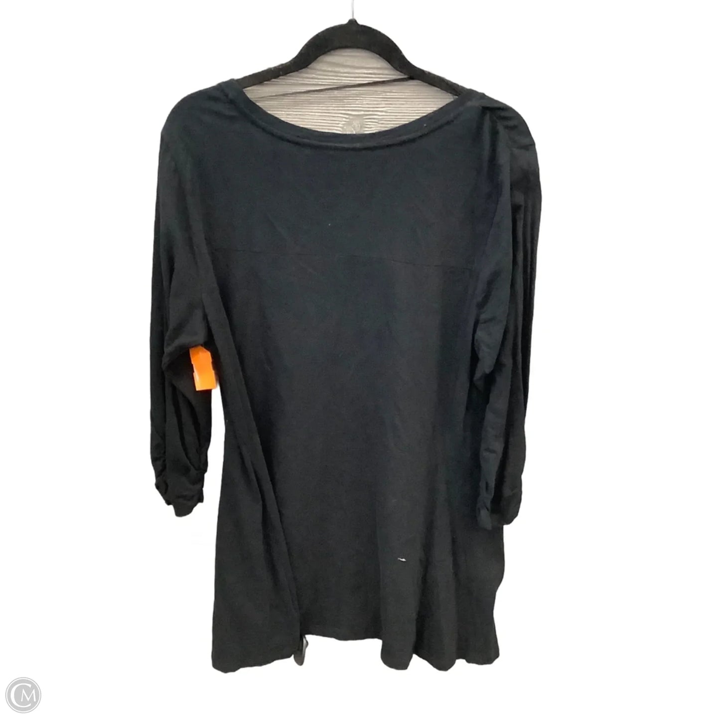 Tunic Long Sleeve By Style And Company In Black, Size: Xl