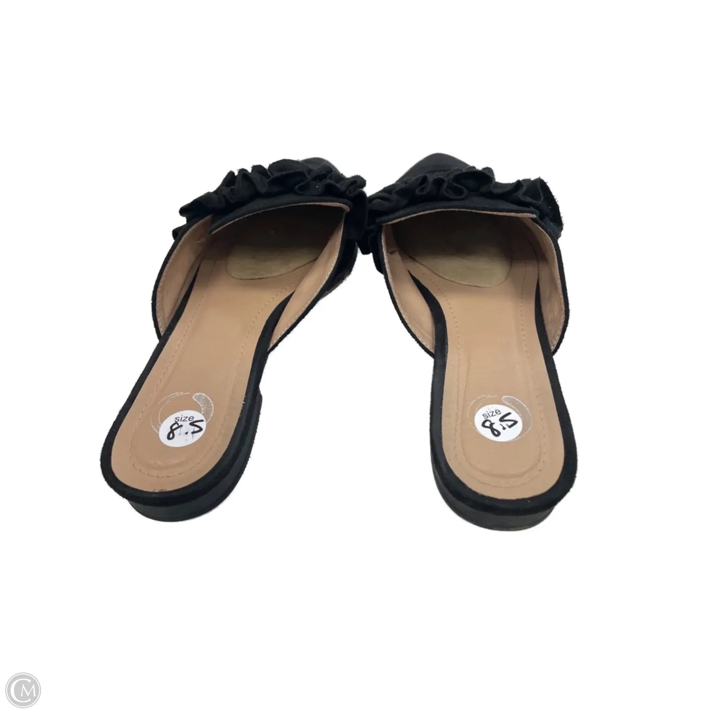 Shoes Flats By Clothes Mentor In Black, Size: 8.5